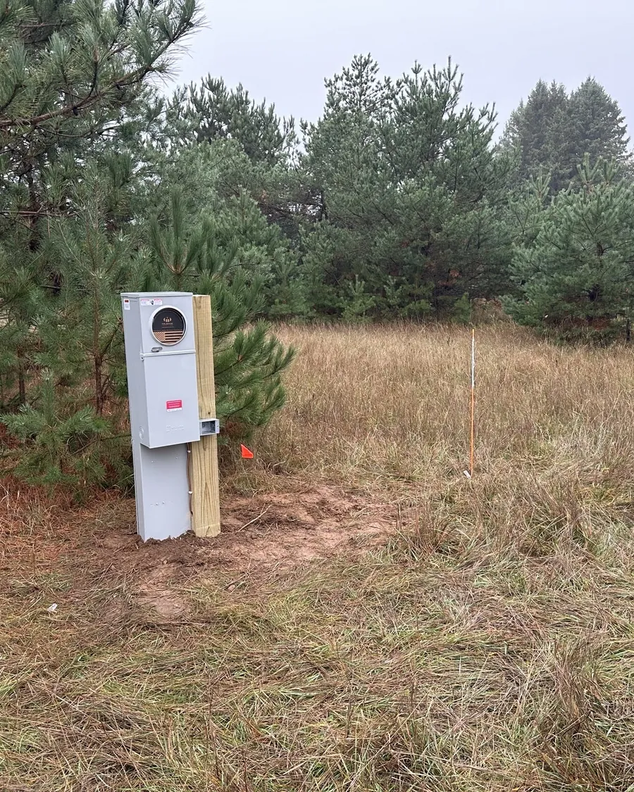 Whole-house standby generator on a Northwoods property